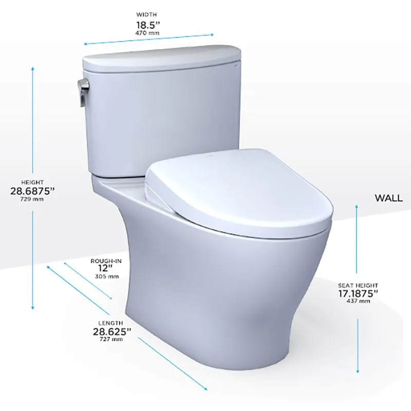 TOTO Nexus Washlet   S7A Two-Piece 1.0 GPF
