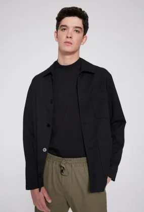 Twn Comfort Black Shirt Coat