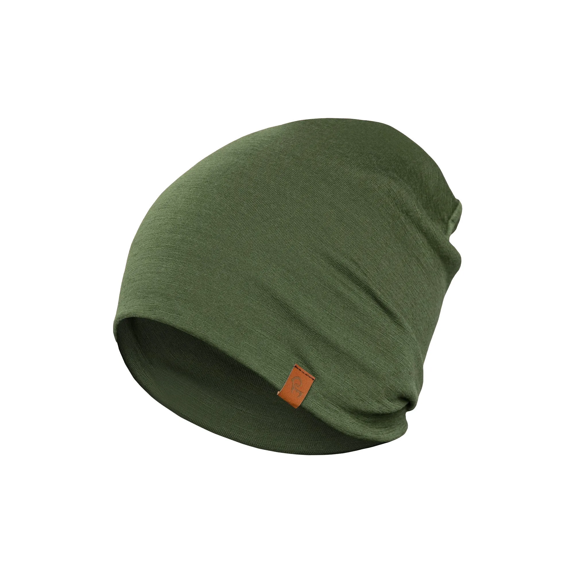 Unisex Merino Beanie Dark Green