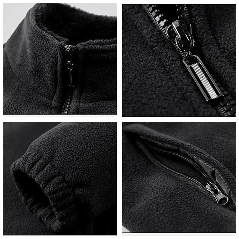 Winter Fleece Parka Coat Men Jacket