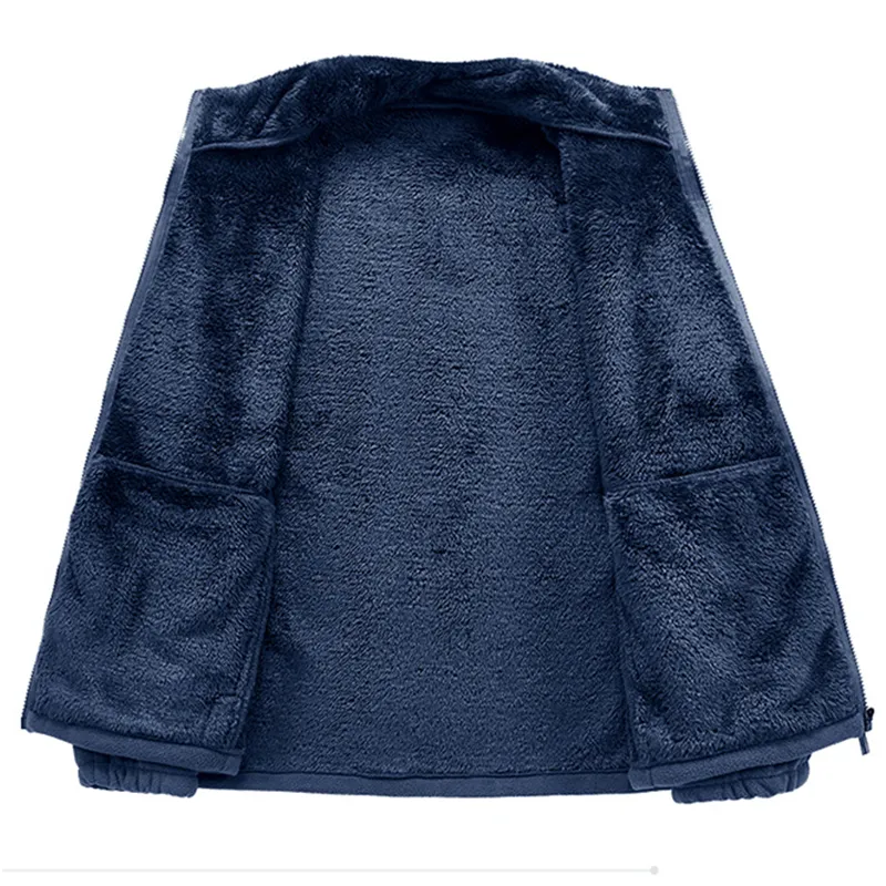 Winter Fleece Parka Coat Men Jacket
