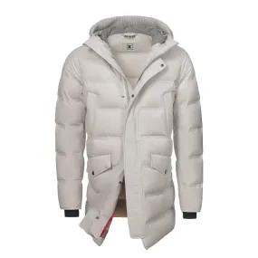 Winter Hooded Parka in Foggy Grey