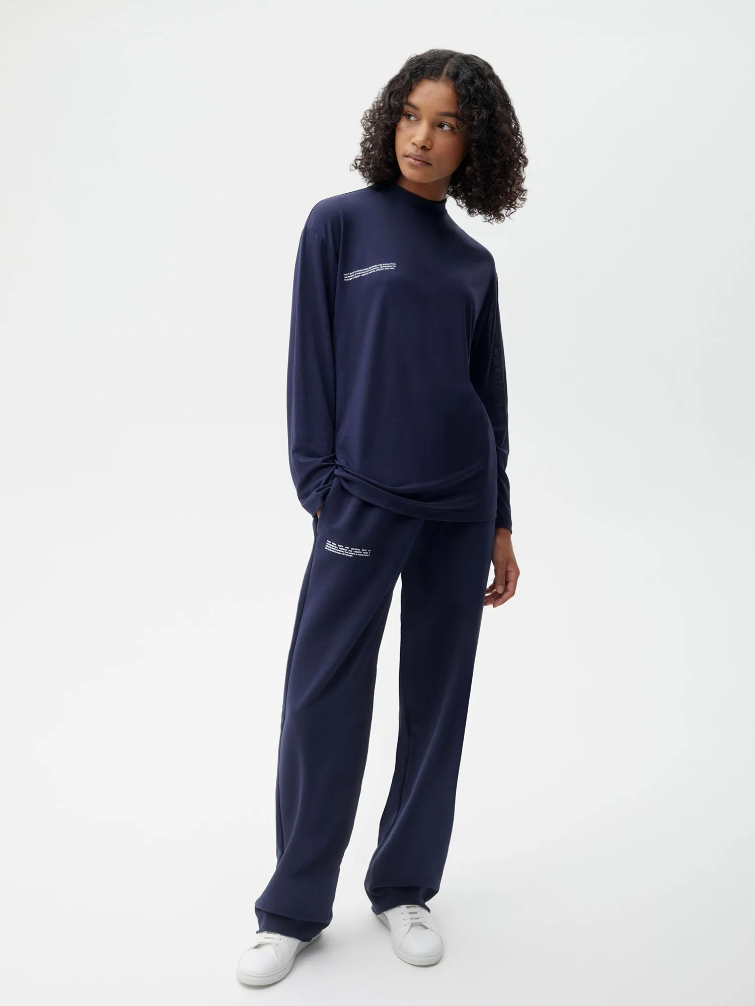 Women C-FIBER™ Pure Long Sleeve T-shirt—navy blue