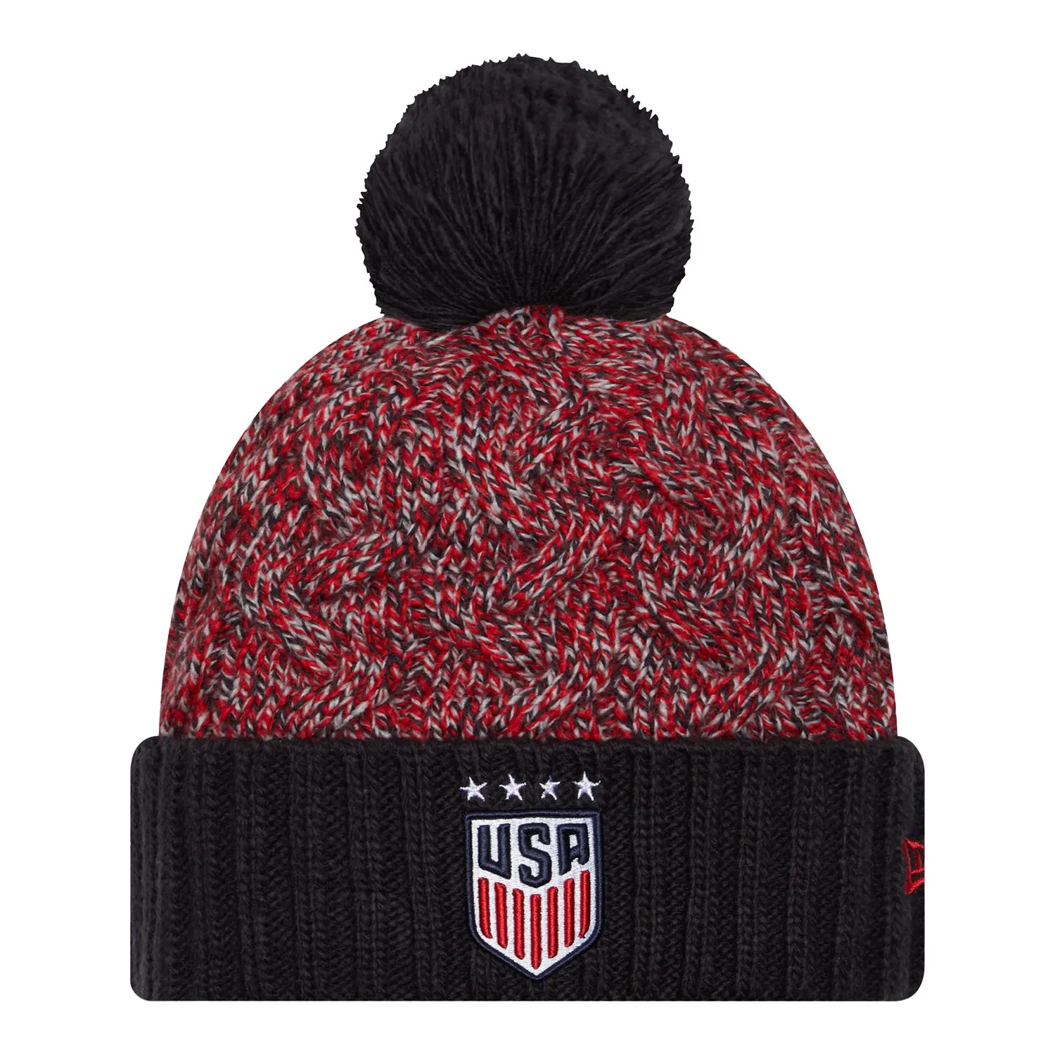 Women's New Era USWNT Marl Navy Knit Hat