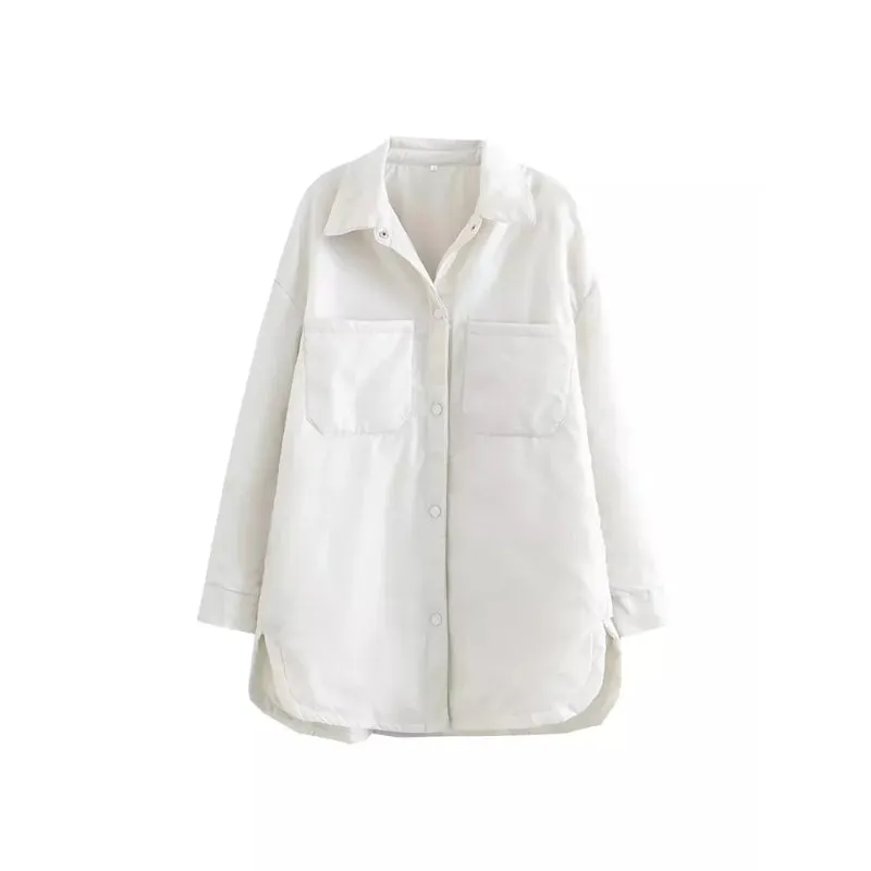 Women's Thin Parka Oversize Shirts Jackets