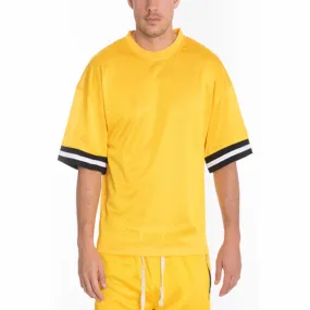 Yellow Mesh Jersey T-shirt