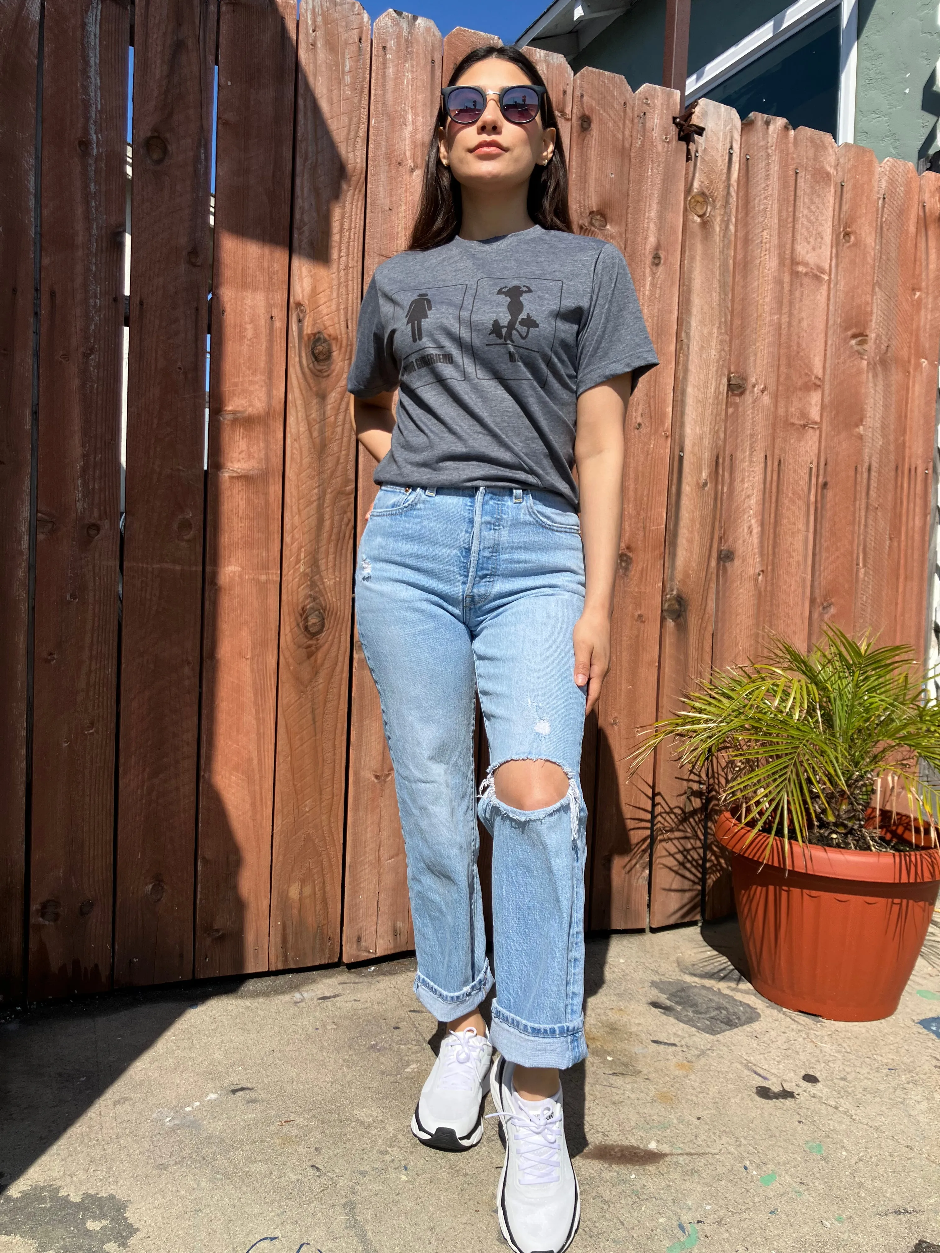 Your Girlfriend Vrs Me Graphic T-shirt
