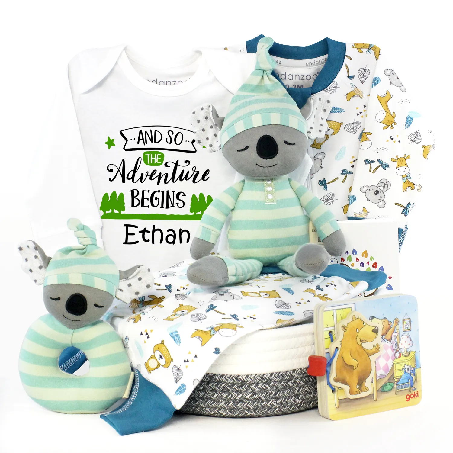 Zeronto Baby Gift Basket - Adventure Begins