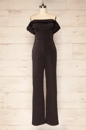 Zolo Black | Cowl Neck Jumpsuit