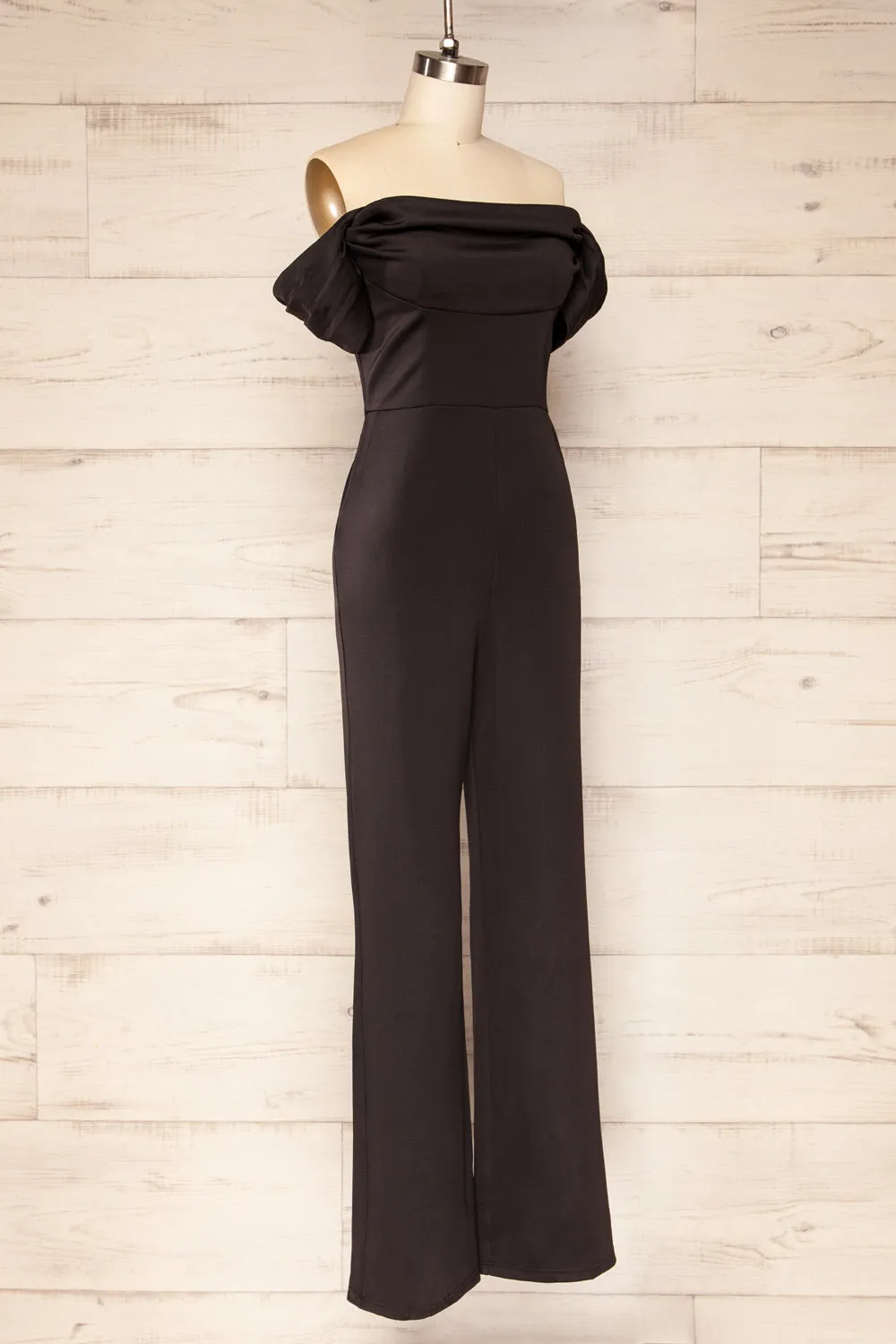 Zolo Black | Cowl Neck Jumpsuit