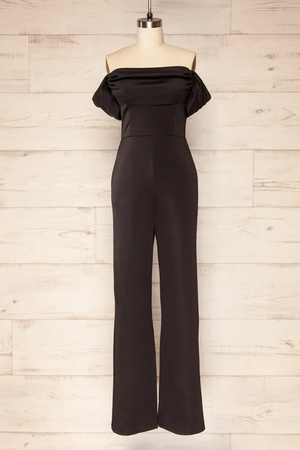 Zolo Black | Cowl Neck Jumpsuit
