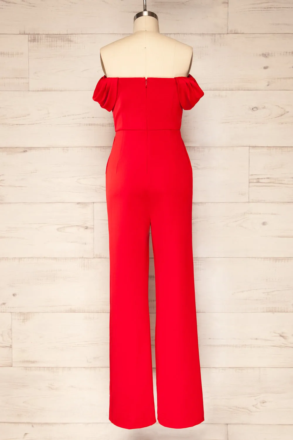 Zolo Red | Cowl Neck Jumpsuit