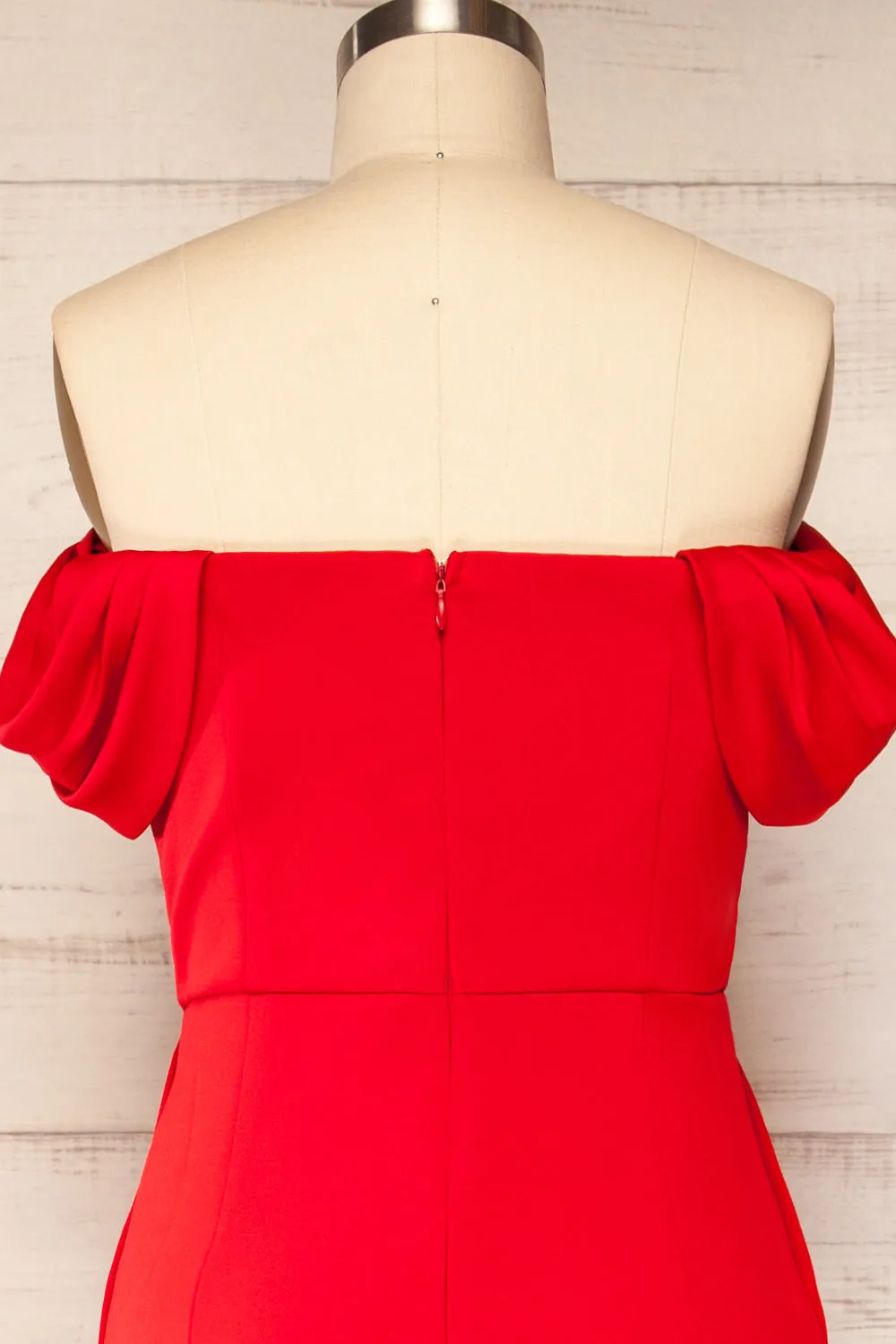 Zolo Red | Cowl Neck Jumpsuit