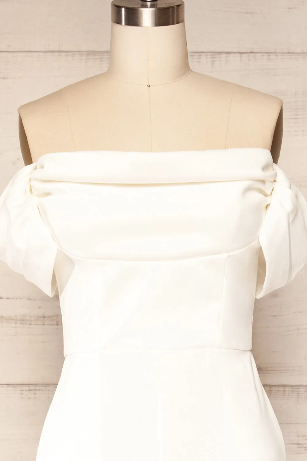 Zolo White | Cowl Neck Jumpsuit